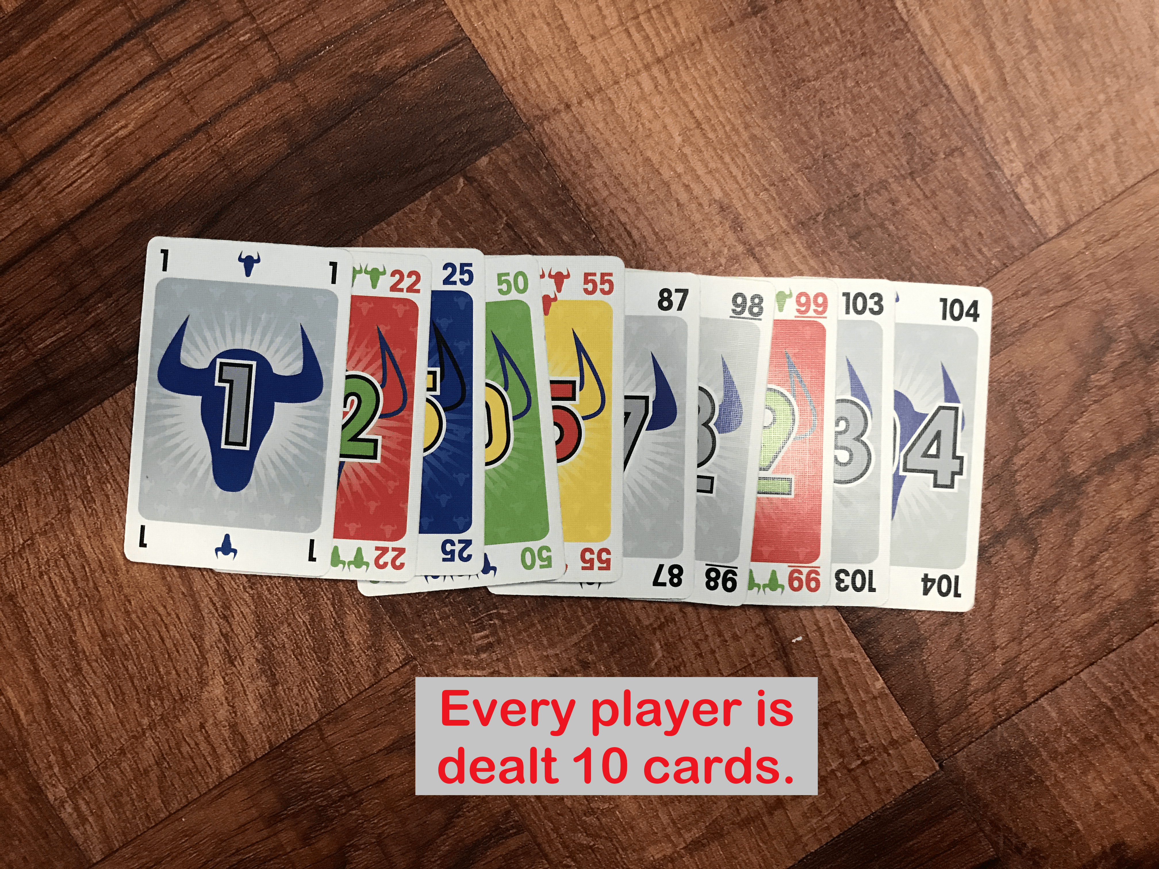 Hand of 10 cards