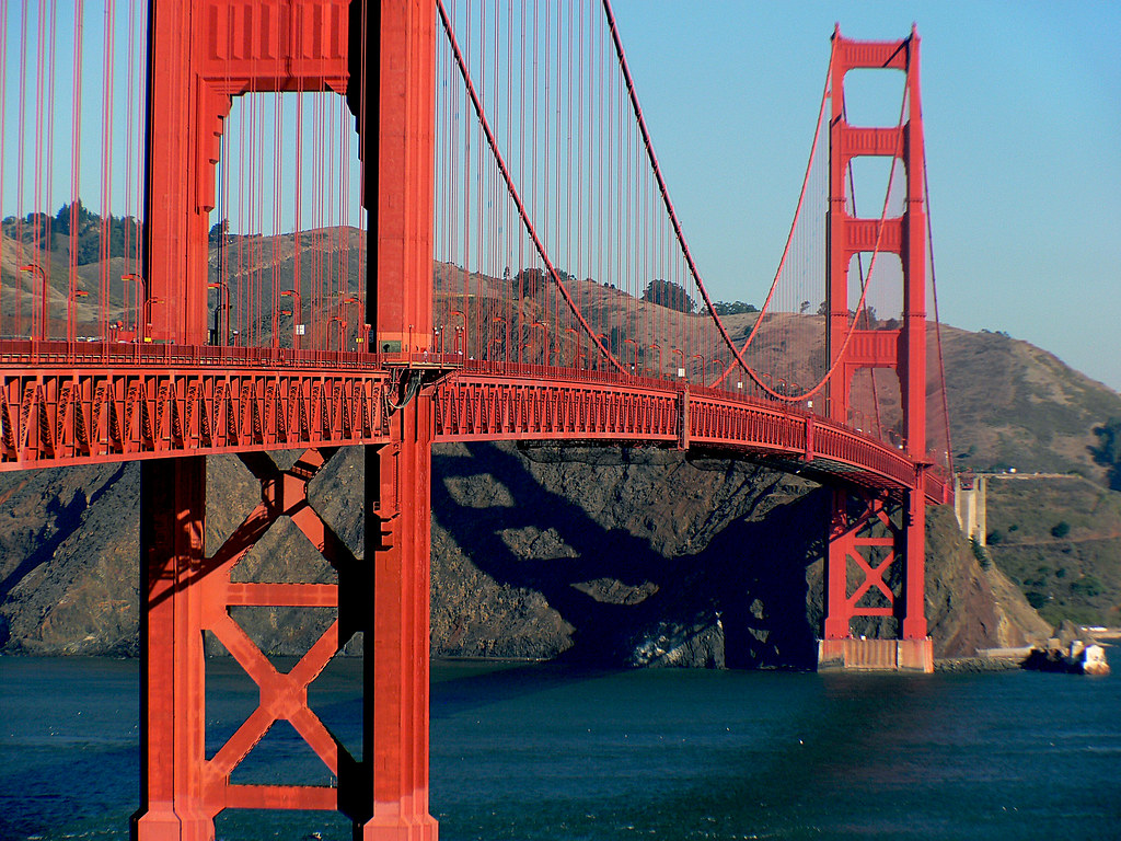 Closeup Picture of Golden Gate Bridge